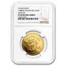1988 Singapore 1/2 oz Proof Gold $500 Lunar Dragon PF-69 NGC 1988 Singapore 1/2 oz Proof Gold $500 Lunar Dragon PF-69 NGC